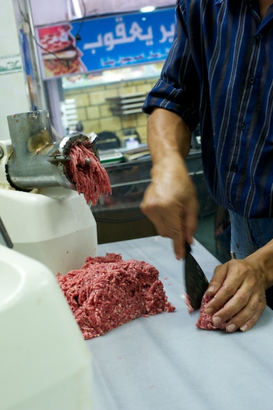 freshly ground meat