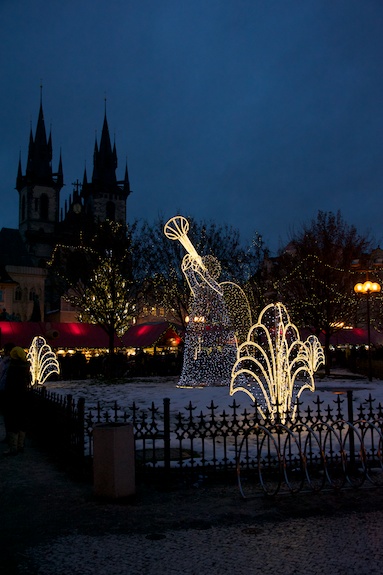 Prague during Christmas