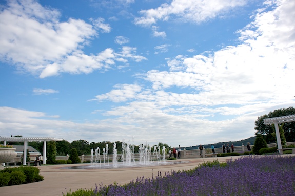 The Culinary Institute of America fountain at culinary institute