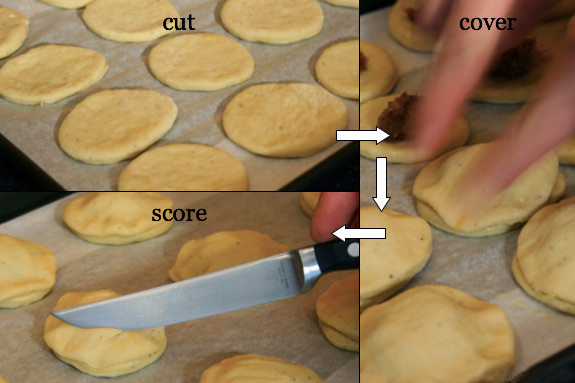 filling the danishes