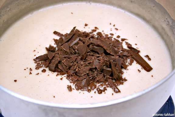 add the chocolate
