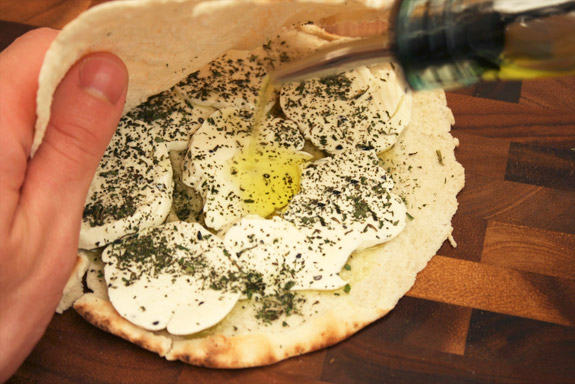 olive oil instead of butter drizzle of extra virgin olive oil