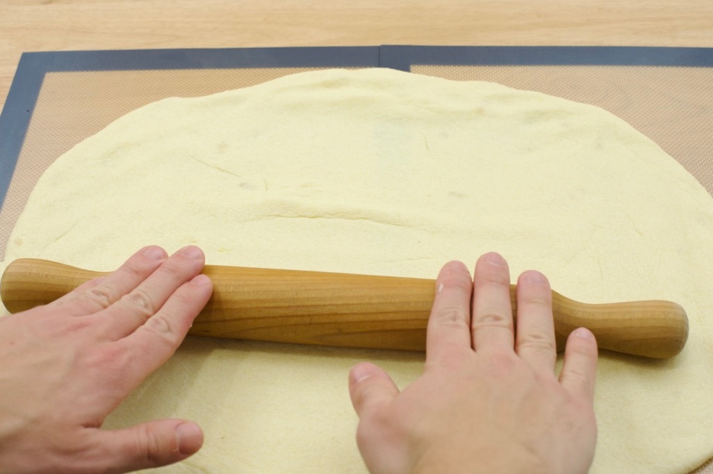 thin sheet of cheese dough