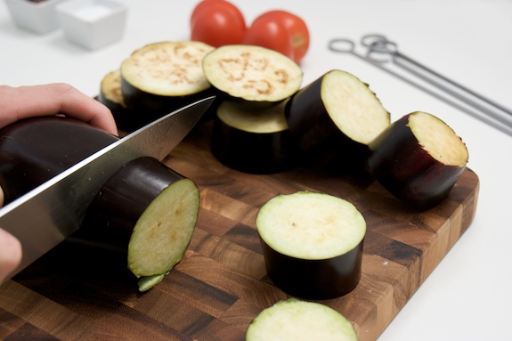 thick slices thick eggplan slices