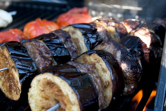 beautiful char charred eggplant