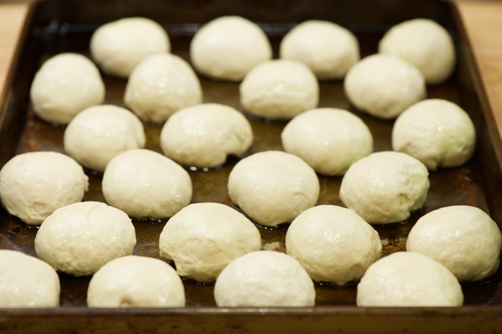 individual dough balls