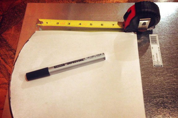 measuring & marking the panel measuring & marking the panel