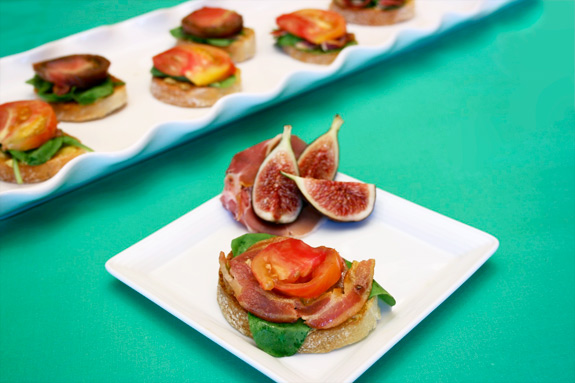 pancetta, arugula, tomato crostini final crostini
