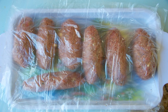 covered, and into the fridge covered