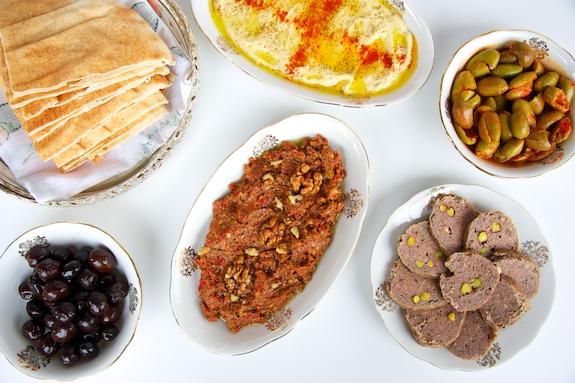typical mezze spread mezze spread