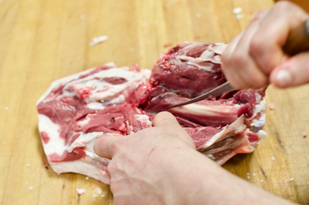 Wyatt debones leg of lamb Wyatt debones leg of lamb