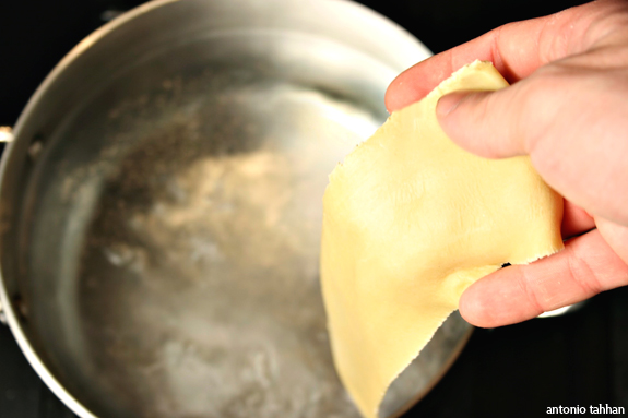 boiling the pasta