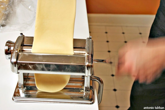 rolling the dough