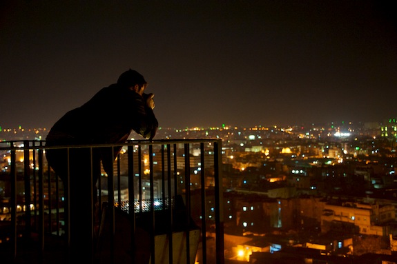 Aleppo at night citadel