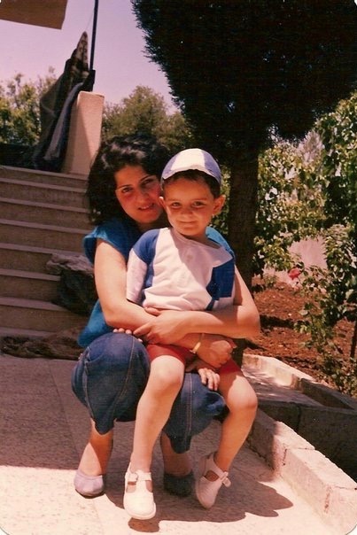 Alan and his mom in Sweida