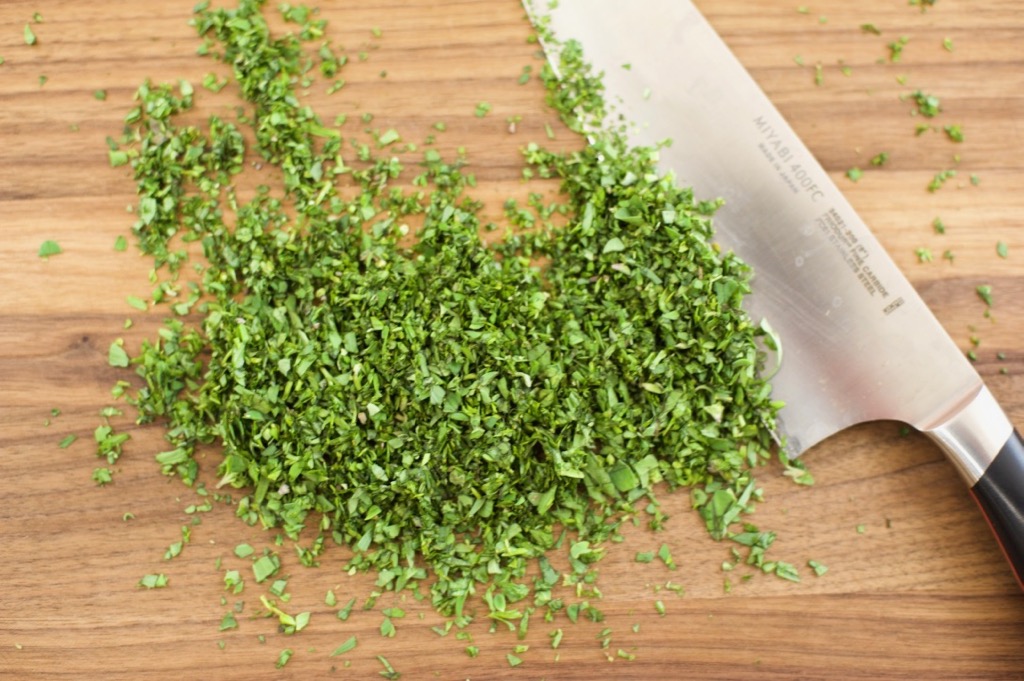 chopped herbs chopped herbs