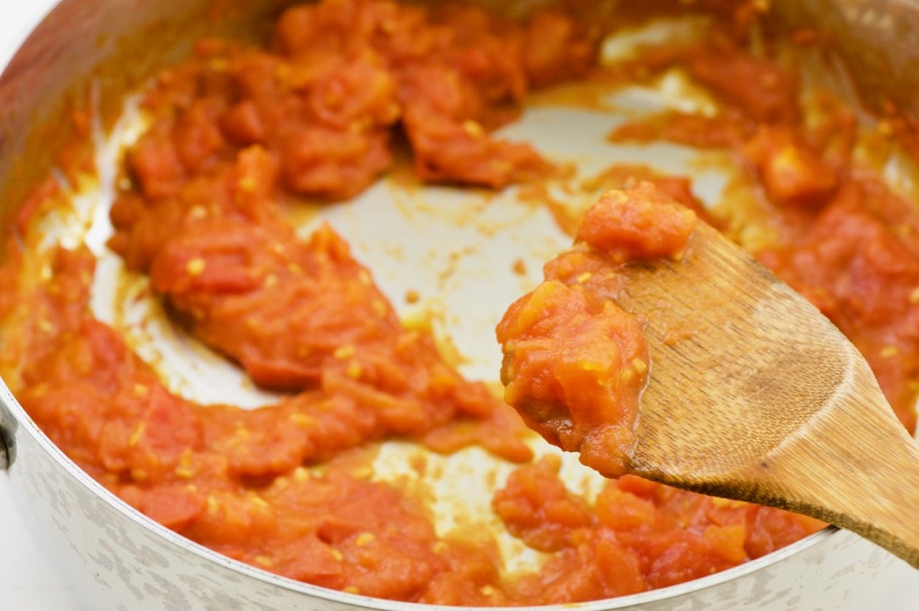 cooked tomato puree