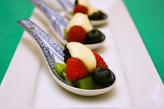 zabaglione con frutta