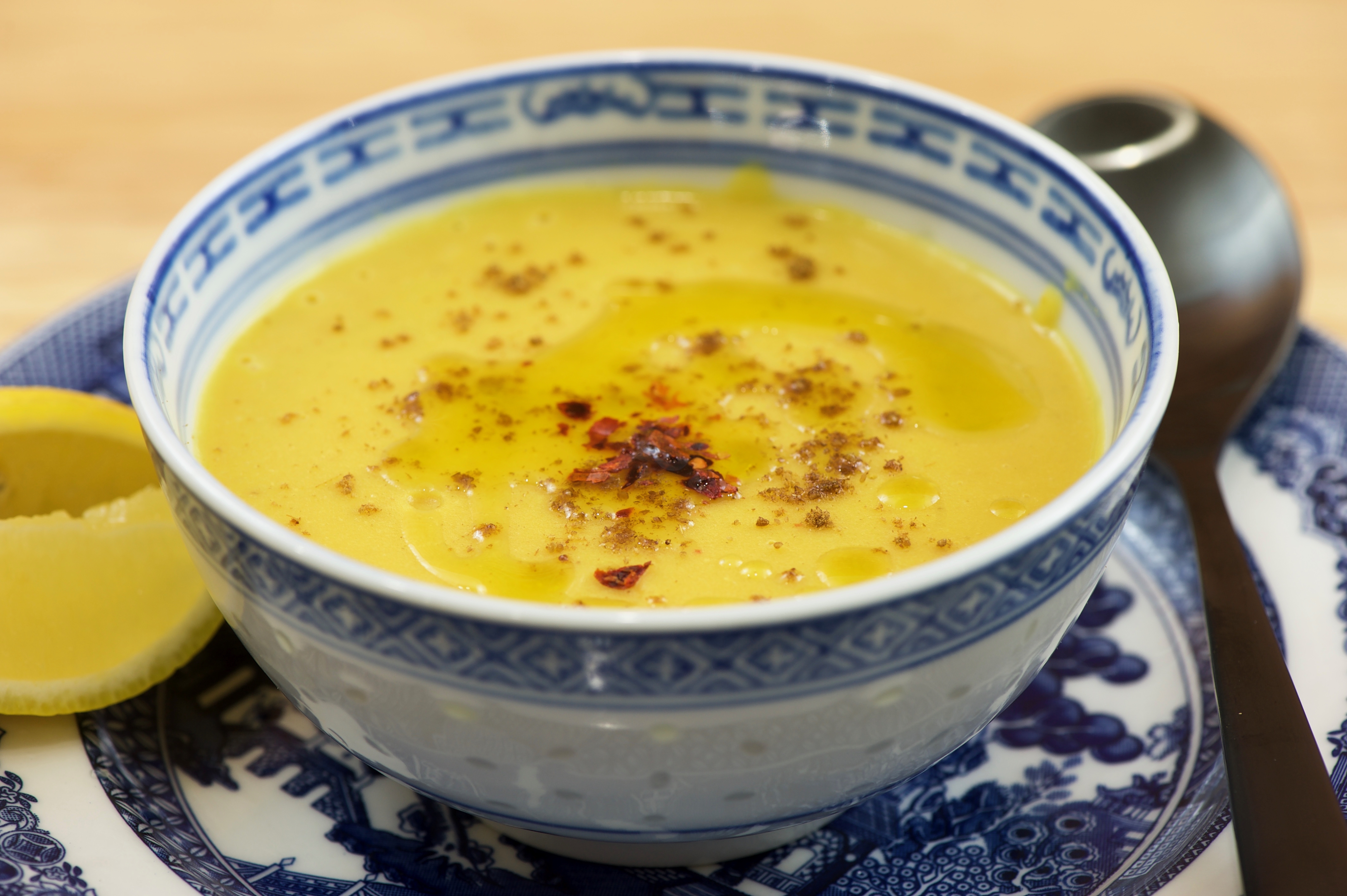 Red lentil soup (شوربة العدس)